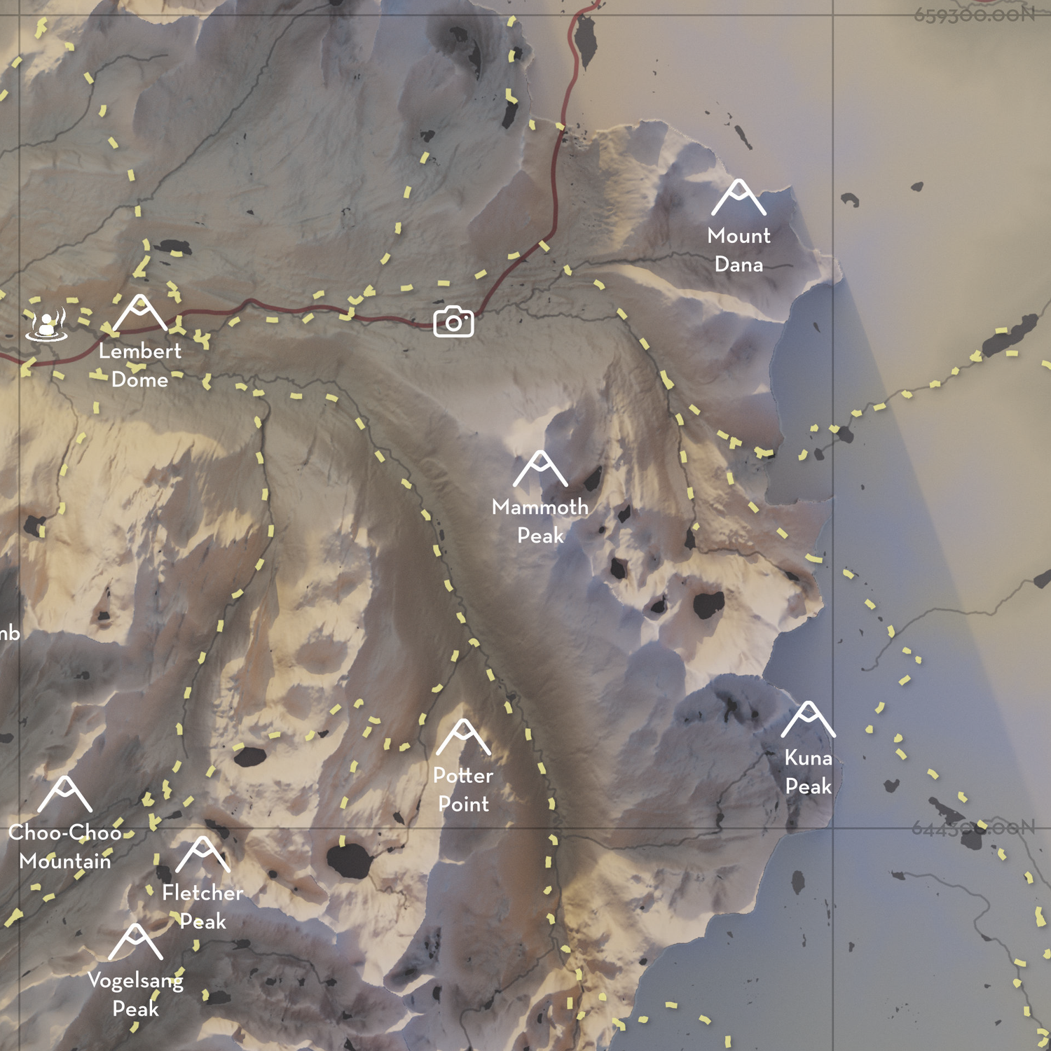 Yosemite National Park - Artistic Map Print