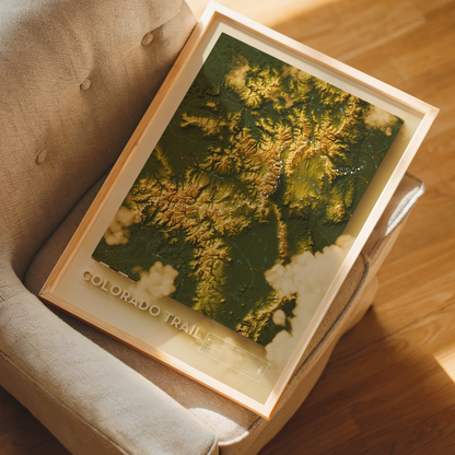 Colorado Trail - Artistic Map Print