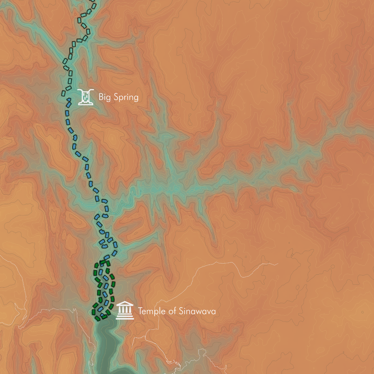 Narrows Artistic Map Print