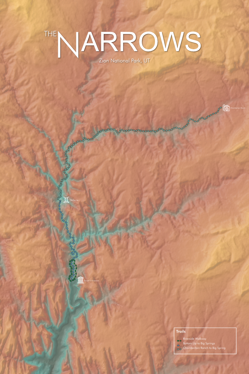 Narrows Artistic Map Print